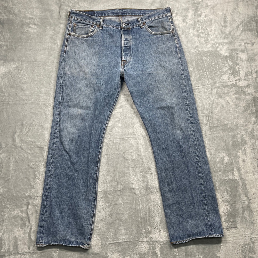 Levi's 501 Original Fit‎ Jeans Men 36x30 Blue Medium Wash Straight